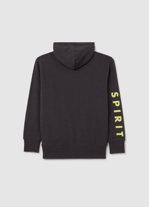 Ovs Felpa Con Cappuccio E Stampa Logo