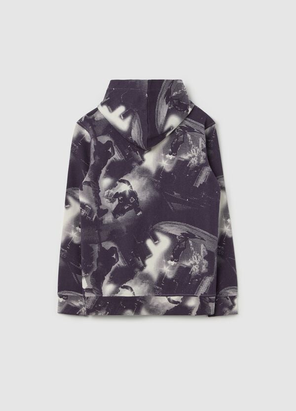 Ovs Felpa Con Cappuccio E Stampa Skaters