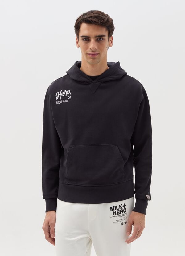 Ovs Felpa Con Cappuccio E Stampa