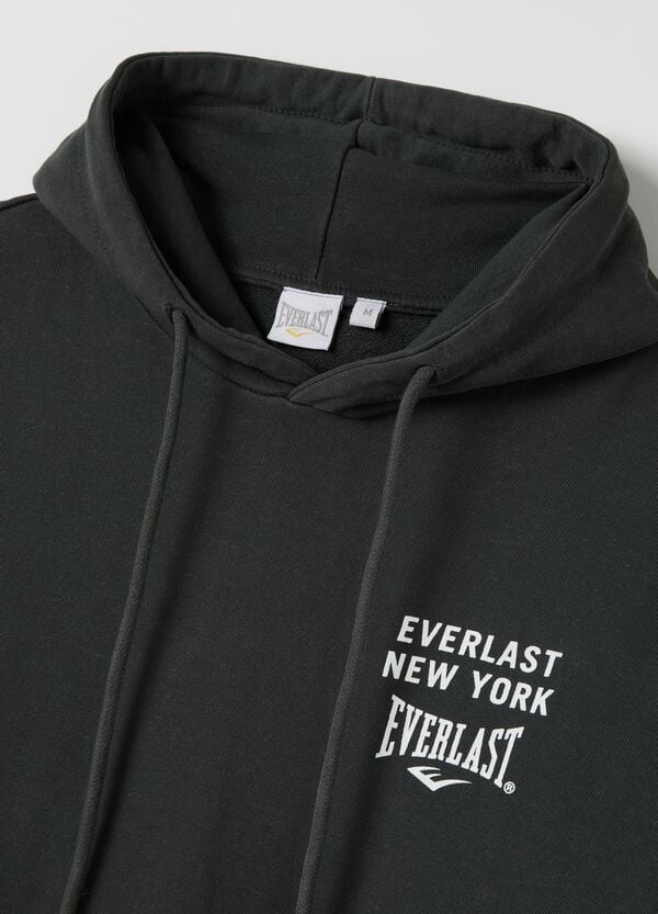 Ovs Felpa Con Cappuccio Grigia Stampa Logo