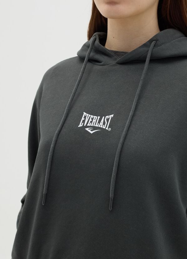 Ovs Felpa Con Cappuccio Grigia Stampa Logo