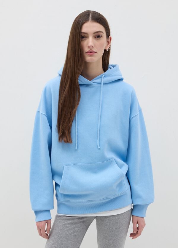 Ovs Felpa Con Cappuccio Inserto Effetto Doppio