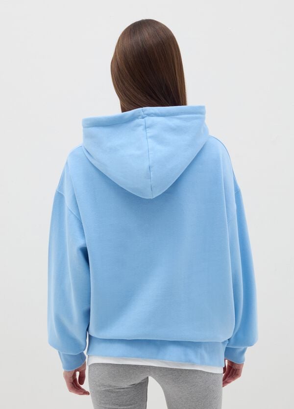 Ovs Felpa Con Cappuccio Inserto Effetto Doppio