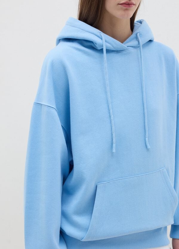 Ovs Felpa Con Cappuccio Inserto Effetto Doppio