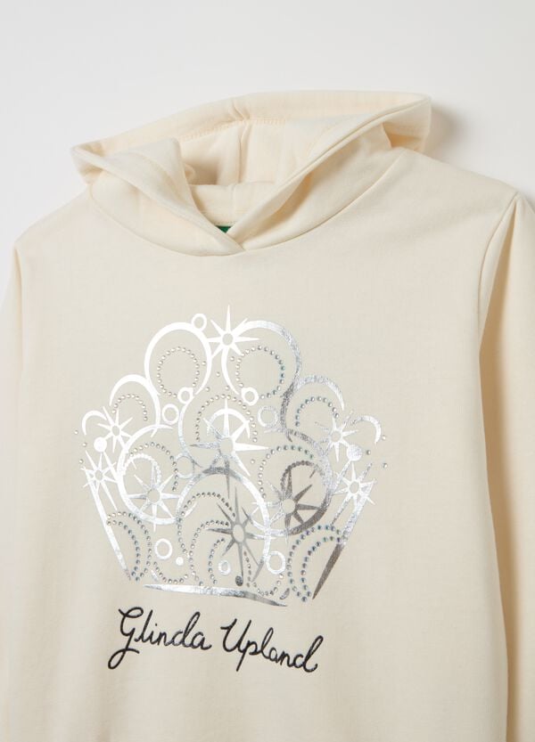 Ovs Felpa Con Cappuccio Stampa In Foil Wicked