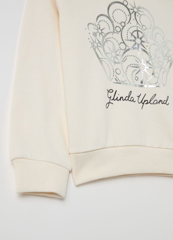 Ovs Felpa Con Cappuccio Stampa In Foil Wicked