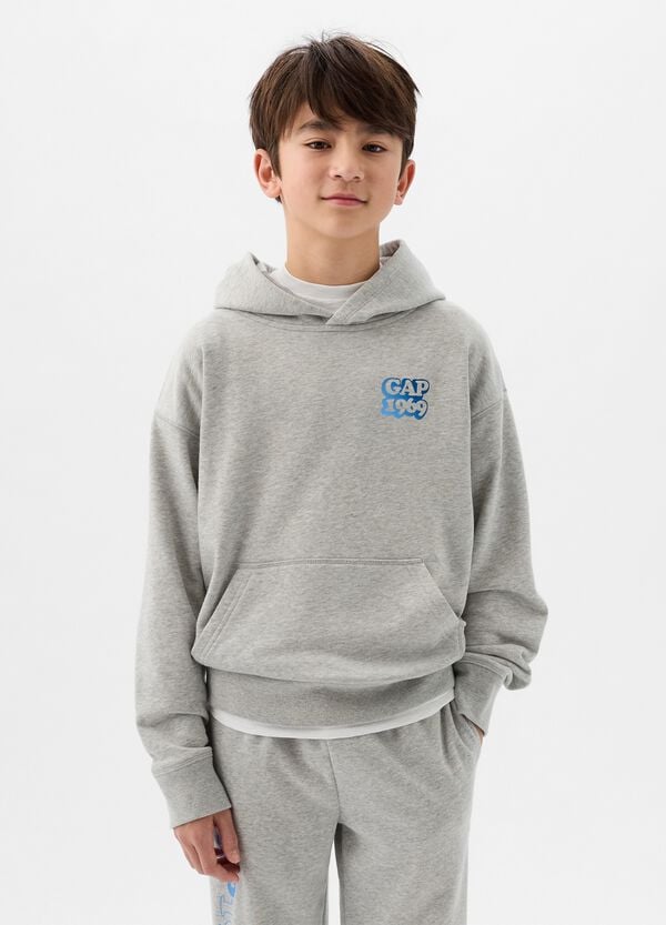 Ovs Felpa con cappuccio stampa logo e lettering