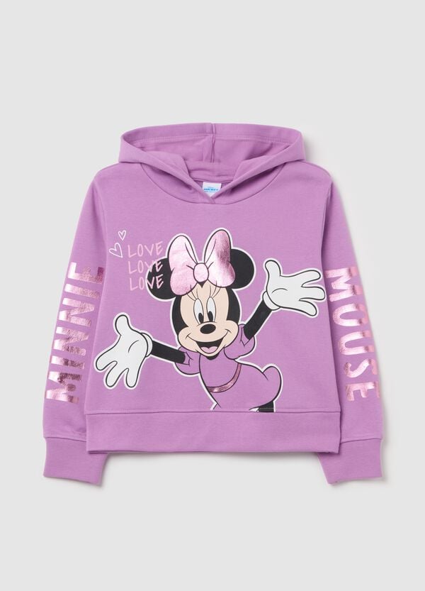 Ovs Felpa con cappuccio stampa Minnie in foil