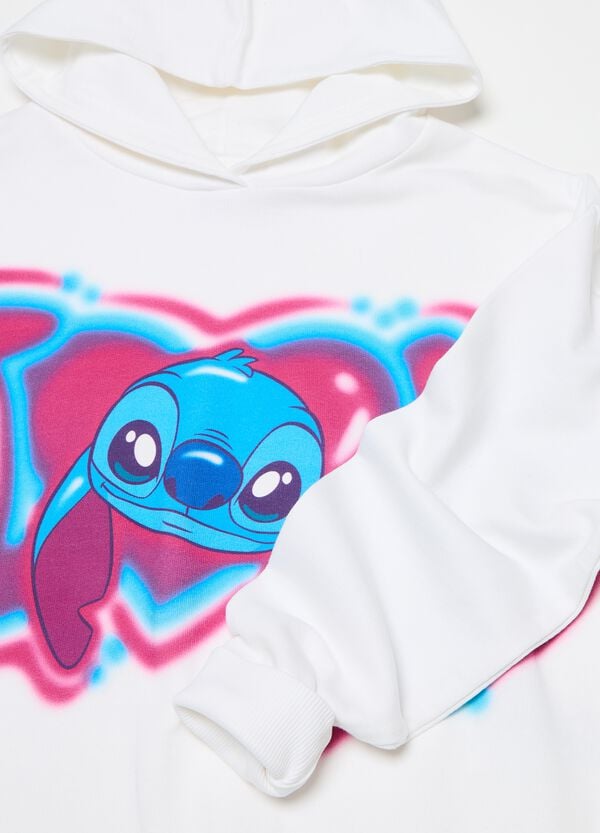 Ovs Felpa Con Cappuccio Stampa Stitch