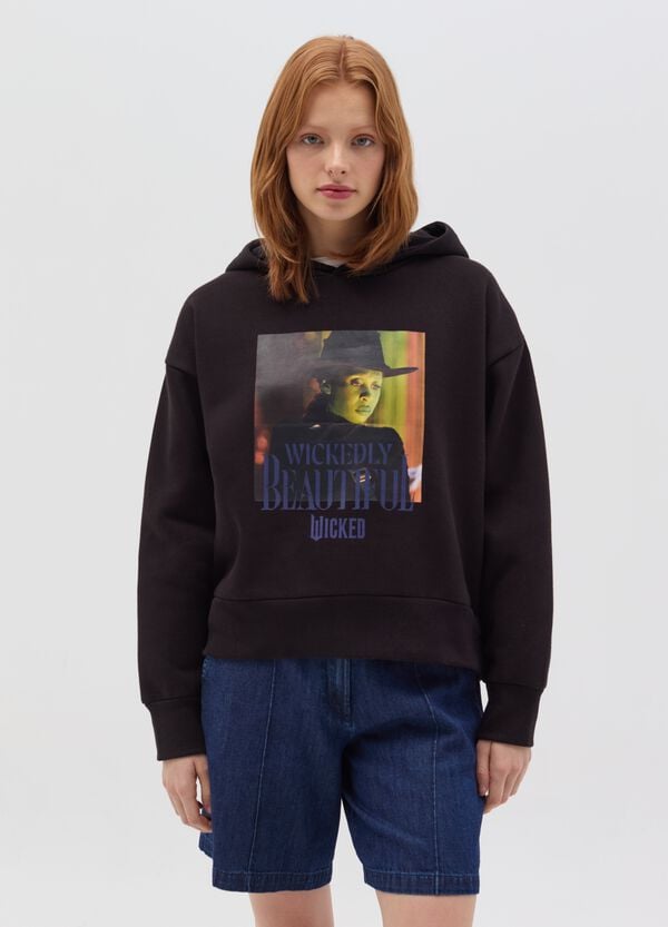 Ovs Felpa Con Cappuccio Stampa Wicked