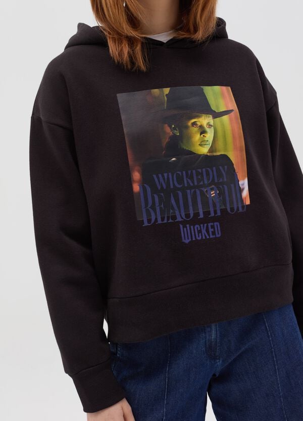 Ovs Felpa Con Cappuccio Stampa Wicked
