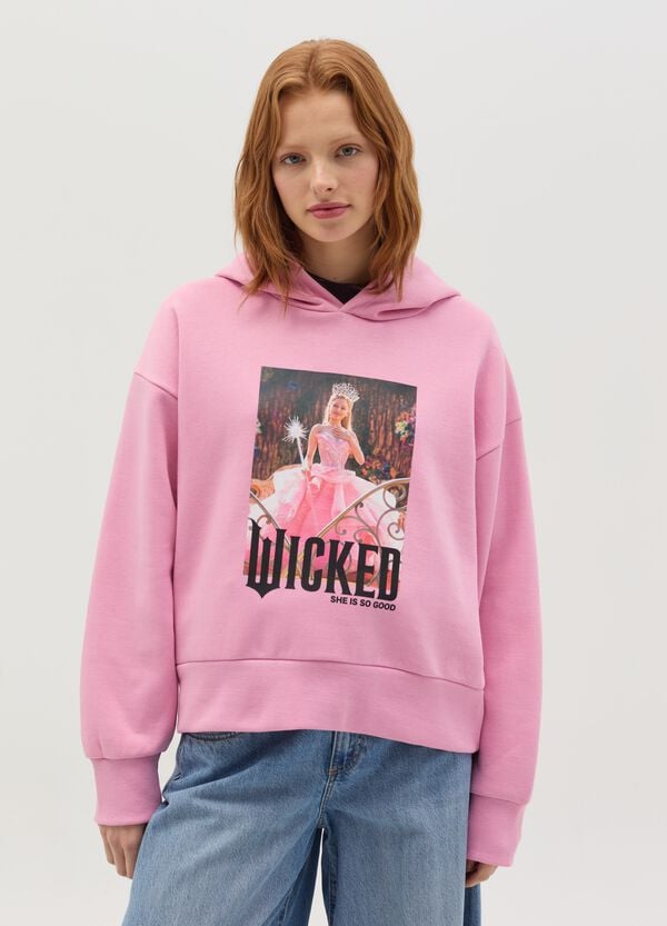 Ovs Felpa Con Cappuccio Stampa Wicked