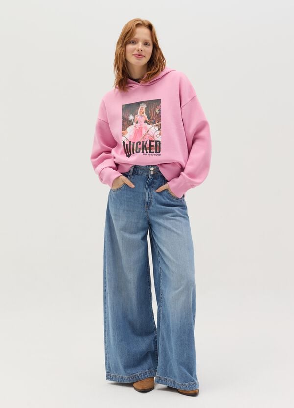 Ovs Felpa con cappuccio stampa Wicked