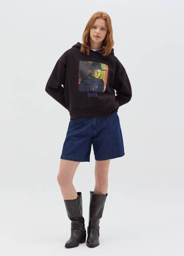 Ovs Felpa con cappuccio stampa Wicked
