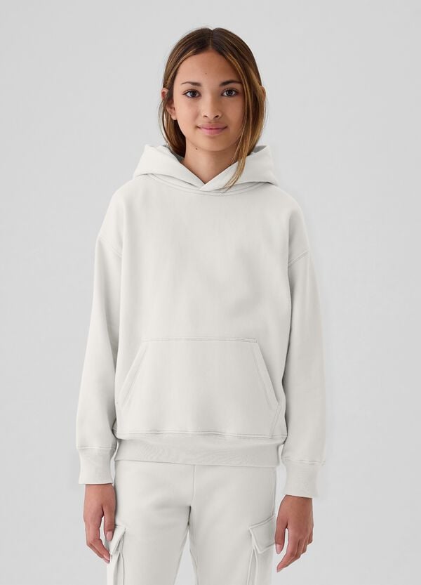 Ovs Felpa Con Cappuccio Tinta Unita