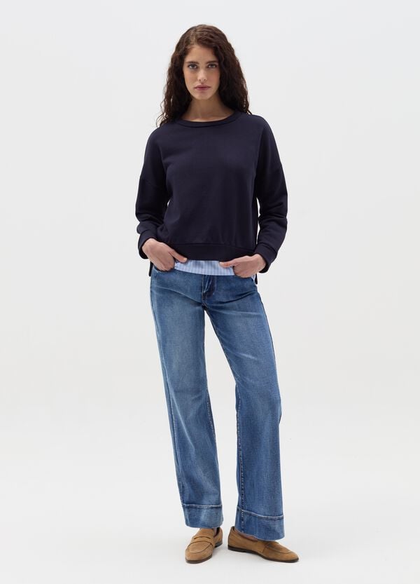 Ovs Felpa Con Inserto Effetto Doppio