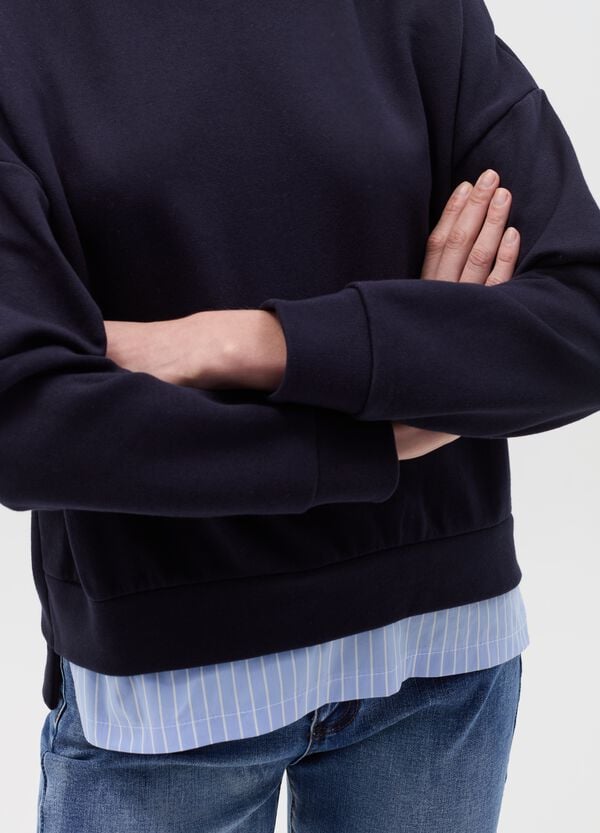 Ovs Felpa Con Inserto Effetto Doppio