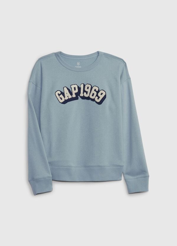 Ovs Felpa con ricamo logo effetto boucle