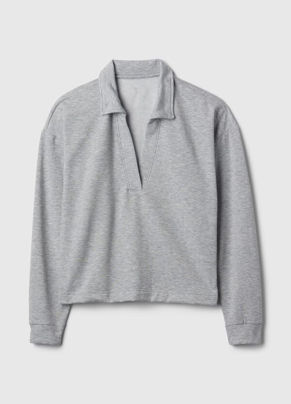 Ovs Felpa Con Scollo A Polo