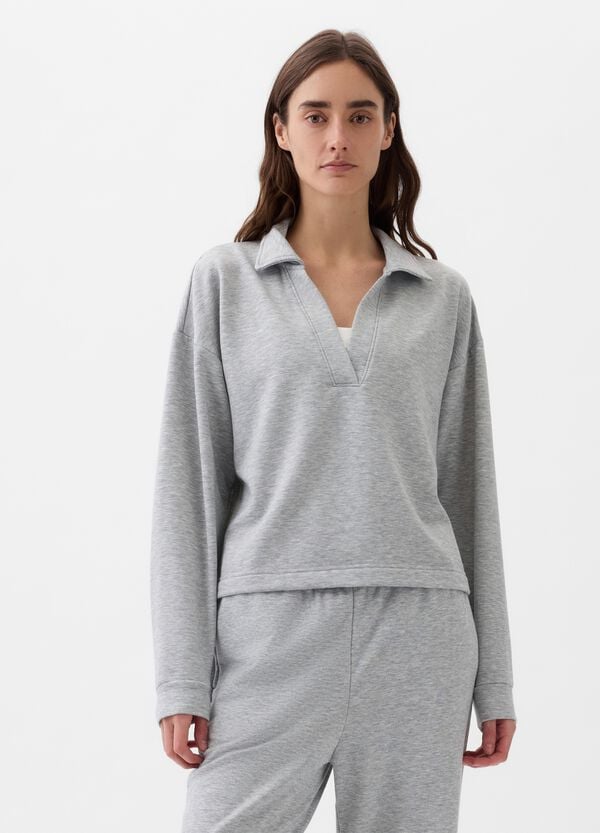 Ovs Felpa con scollo a polo