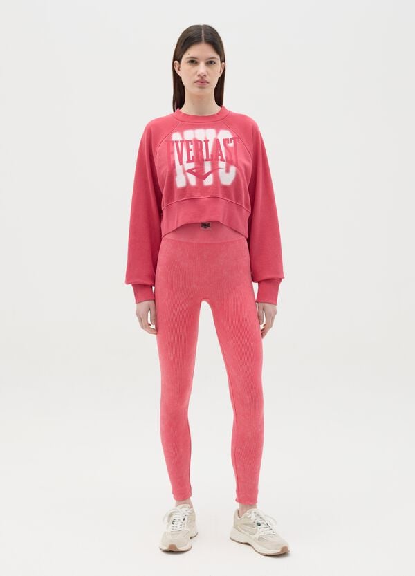 Ovs Felpa cropped con stampa logo