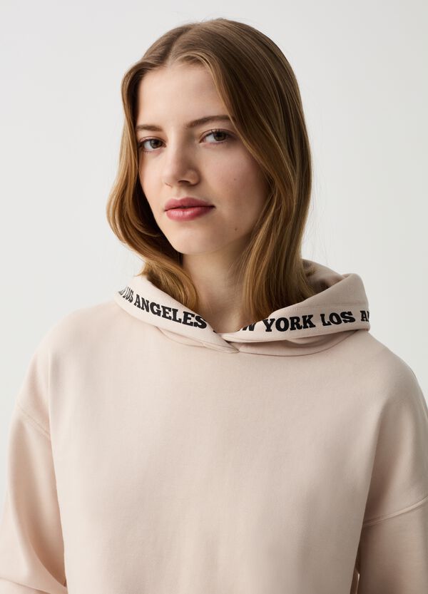 Ovs Felpa Essential Con Cappuccio E Stampa