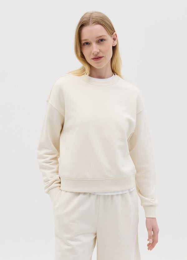 Ovs Felpa Essential con scollo rotondo