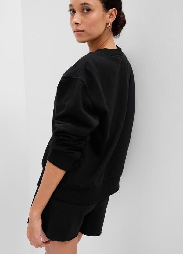 Ovs Felpa Girocollo Con Ricamo Logo