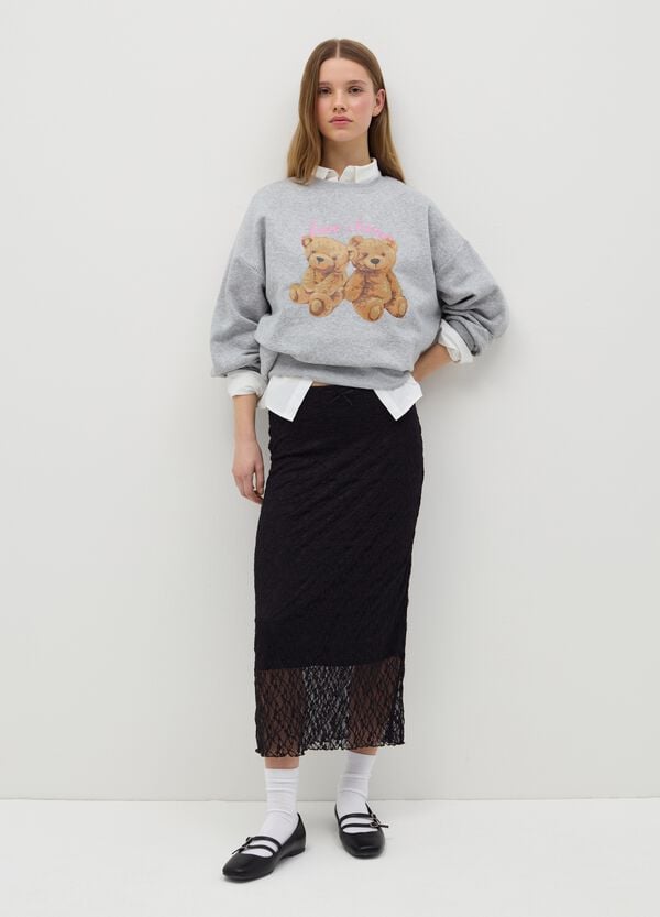 Ovs Felpa Girocollo Con Stampa