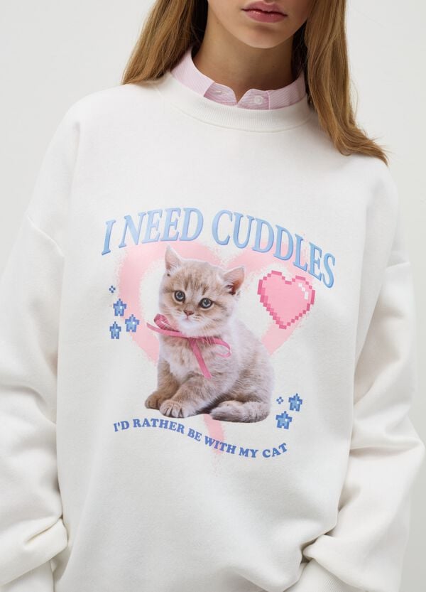 Ovs Felpa Girocollo Con Stampa