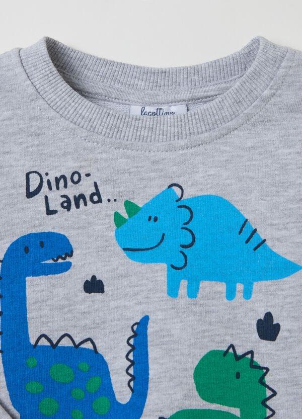 Ovs Felpa Girocollo Con Stampa Dinosauri
