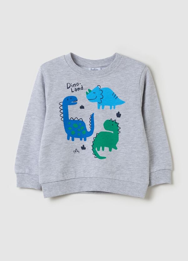 Ovs Felpa girocollo con stampa dinosauri