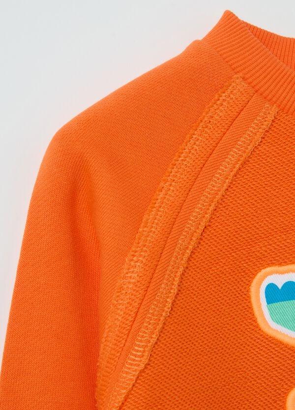 Ovs Felpa In Cotone Con Patch Coccodrillo Skater