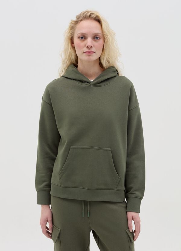 Ovs Felpa in French Terry con cappuccio