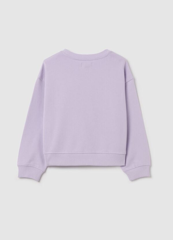 Ovs Felpa In French Terry Con Fiori Crochet