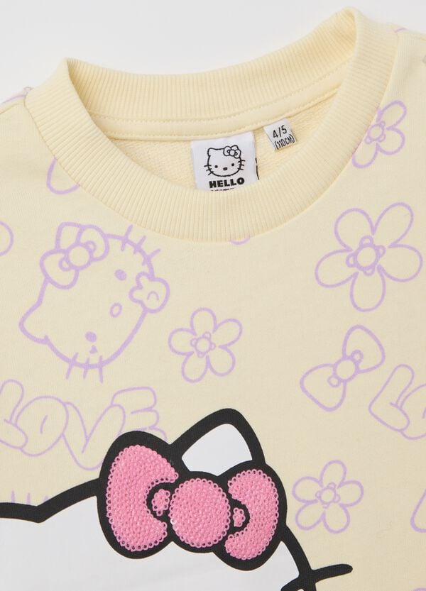 Ovs Felpa In French Terry Con Stampa Hello Kitty