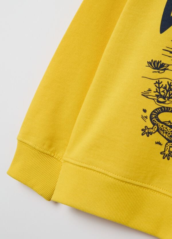 Ovs Felpa In French Terry Con Stampa