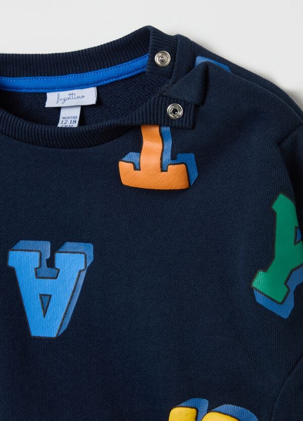Ovs Felpa In French Terry Con Stampa Lettering