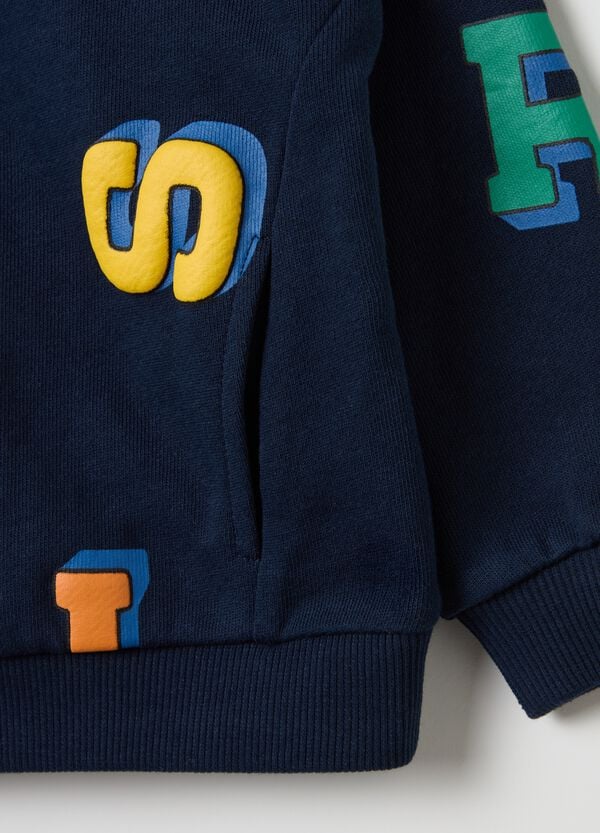 Ovs Felpa In French Terry Con Stampa Lettering