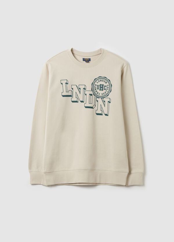 Ovs Felpa in French Terry con stampa lettering