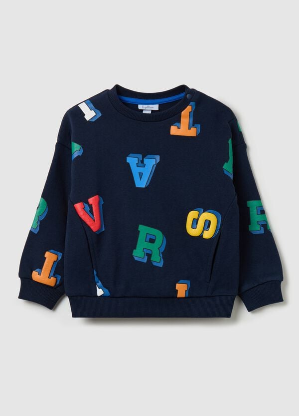 Ovs Felpa in French Terry con stampa lettering