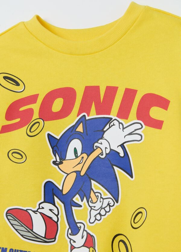 Ovs Felpa In French Terry Con Stampa Sonic