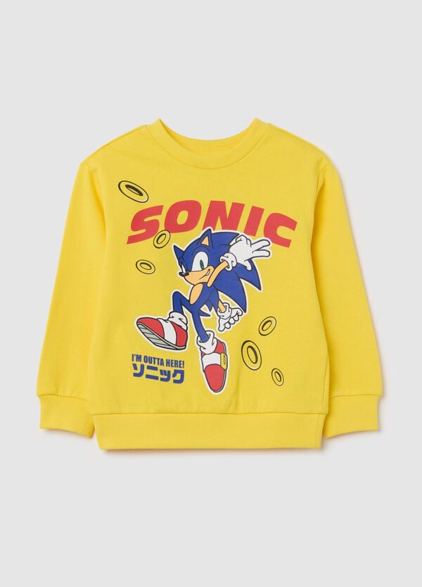 Ovs Felpa in French Terry con stampa Sonic