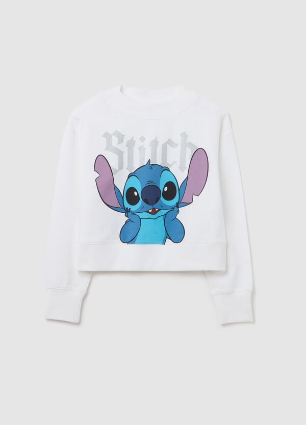 Ovs Felpa in French Terry con stampa Stitch
