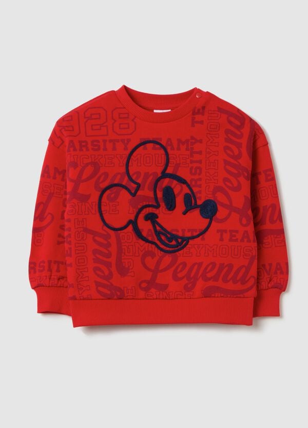 Ovs Felpa in French Terry con stampa Topolino