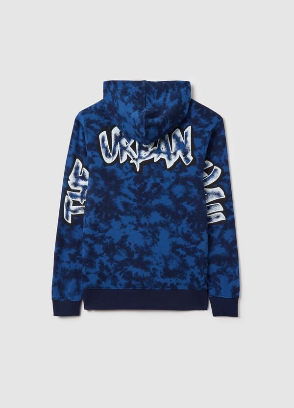 Ovs Felpa In French Terry Tie Dye Con Cappuccio