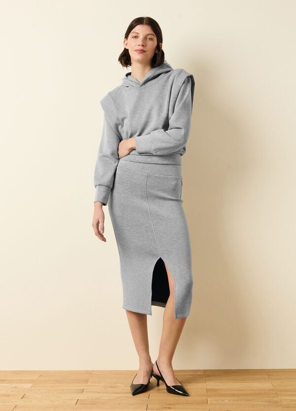 Ovs Felpa In Scuba Con Cappuccio Boxy Fit