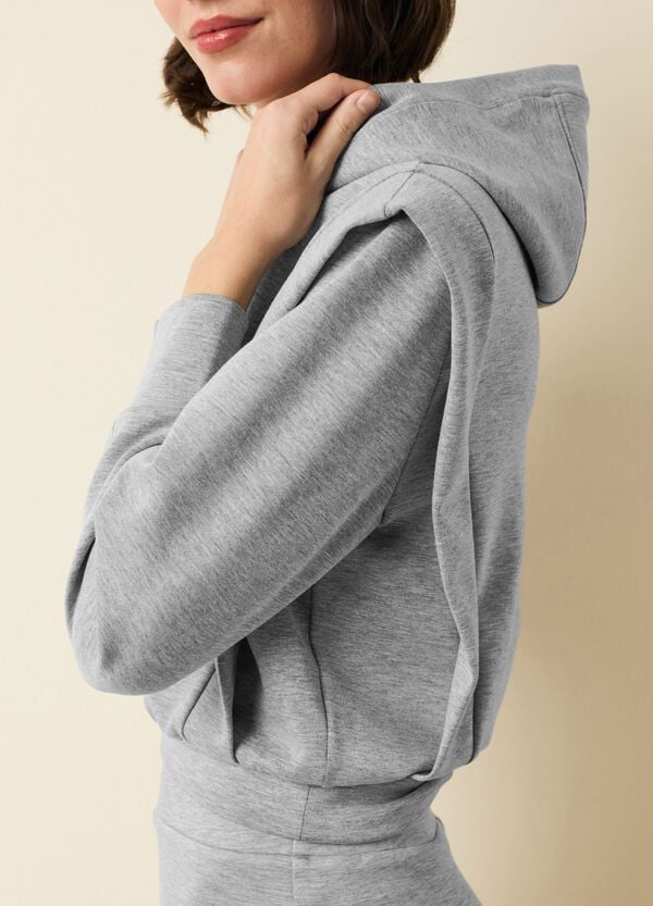 Ovs Felpa In Scuba Con Cappuccio Boxy Fit