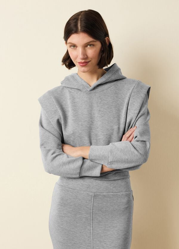 Ovs Felpa in scuba con cappuccio boxy fit