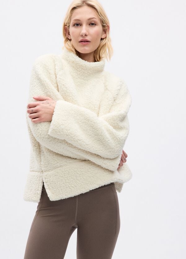 Ovs Felpa in sherpa mock neck